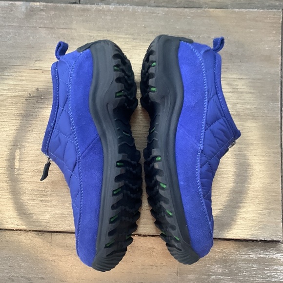 Lands' End Shoes Lands End Cobalt Blue Quilted Fabric Suede Zip